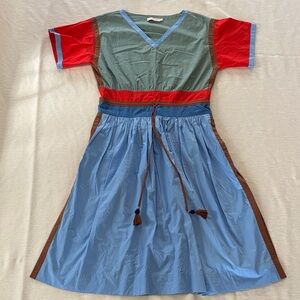 Tory Burch Red, Green, and Blue Casual Dress